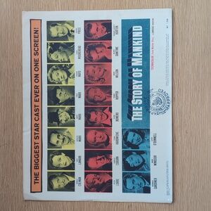 VTG "The Story of Mankind" Movie Lobby Card